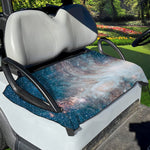 White Cloud Galaxy Space Print Golf Cart Seat Cover