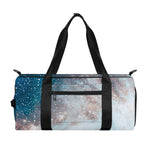 White Cloud Galaxy Space Print Gym Bag
