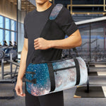 White Cloud Galaxy Space Print Gym Bag