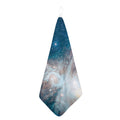 White Cloud Galaxy Space Print Hand Towel