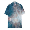 White Cloud Galaxy Space Print Hawaiian Shirt