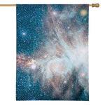 White Cloud Galaxy Space Print House Flag