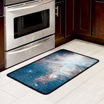 White Cloud Galaxy Space Print Kitchen Mat