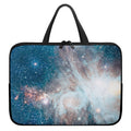 White Cloud Galaxy Space Print Laptop Sleeve With Handle