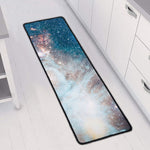 White Cloud Galaxy Space Print Long Kitchen Mat