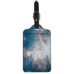 White Cloud Galaxy Space Print Luggage Tag