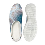 White Cloud Galaxy Space Print Mesh Casual Shoes