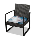 White Cloud Galaxy Space Print Outdoor Seat Cushion Cover