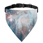 White Cloud Galaxy Space Print Over The Collar Dog Bandana