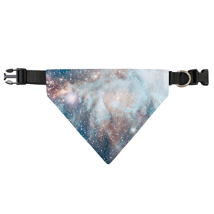 White Cloud Galaxy Space Print Over The Collar Dog Bandana