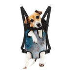 White Cloud Galaxy Space Print Pet Carrier Backpack