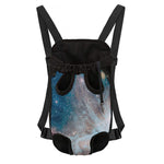 White Cloud Galaxy Space Print Pet Carrier Backpack