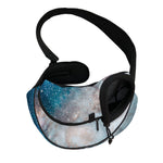 White Cloud Galaxy Space Print Pet Sling Carrier