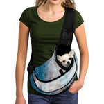 White Cloud Galaxy Space Print Pet Sling Carrier