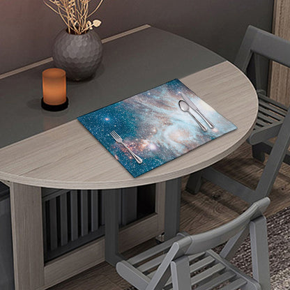 White Cloud Galaxy Space Print Placemat