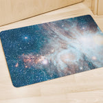 White Cloud Galaxy Space Print Polyester Doormat