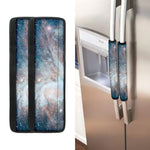 White Cloud Galaxy Space Print Refrigerator Handle Covers