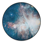 White Cloud Galaxy Space Print Round Floor Mat