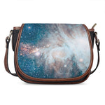 White Cloud Galaxy Space Print Saddle Bag