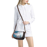White Cloud Galaxy Space Print Saddle Bag