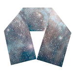 White Cloud Galaxy Space Print Scarf