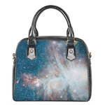 White Cloud Galaxy Space Print Shoulder Handbag