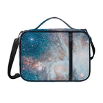 White Cloud Galaxy Space Print Shoulder Strap Bible Bag