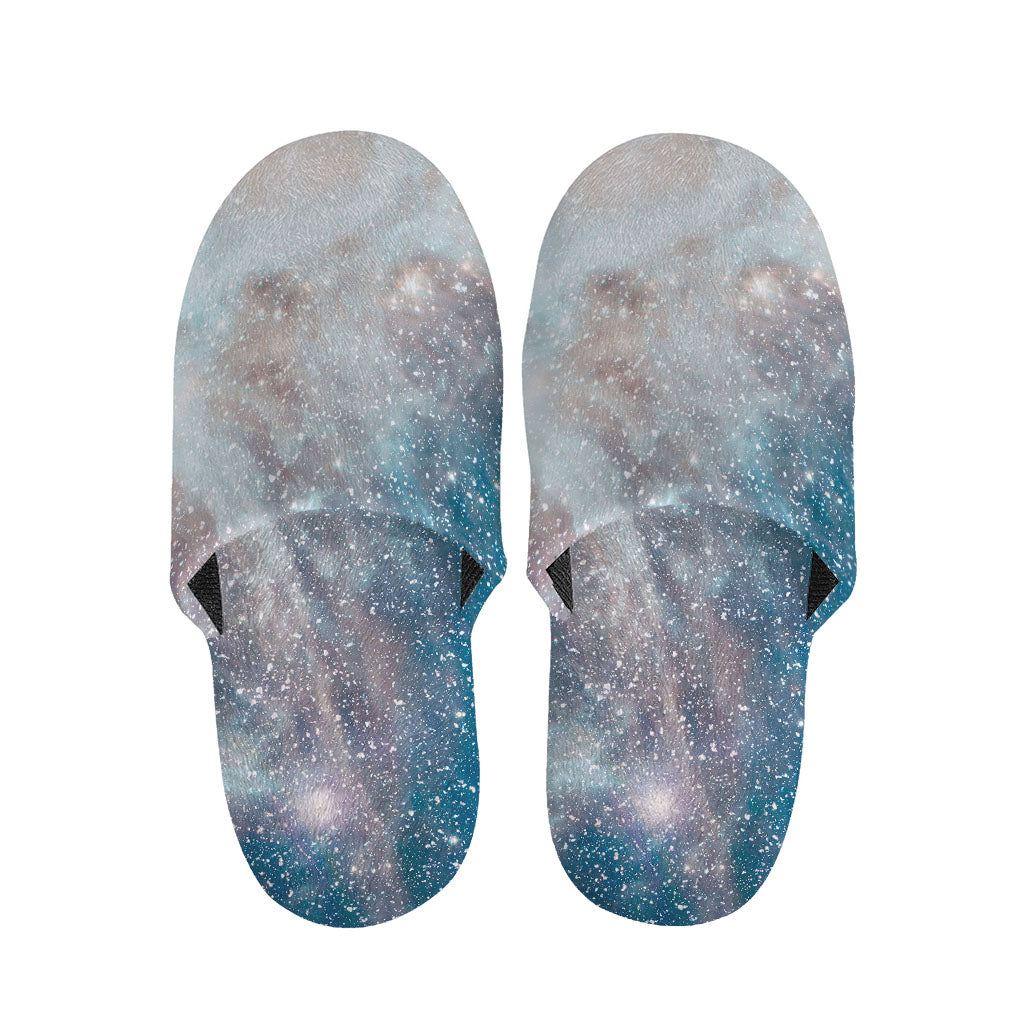 White Cloud Galaxy Space Print Slippers