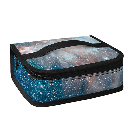 White Cloud Galaxy Space Print Small Lunch Bag