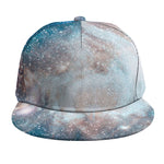 White Cloud Galaxy Space Print Snapback Cap