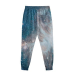 White Cloud Galaxy Space Print Sweatpants