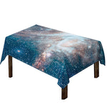 White Cloud Galaxy Space Print Tablecloth