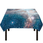 White Cloud Galaxy Space Print Tablecloth