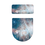 White Cloud Galaxy Space Print Toilet Lid And Tank Cover Set