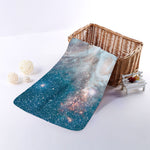 White Cloud Galaxy Space Print Towel