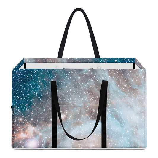 White Cloud Galaxy Space Print Utility Tote Bag