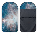 White Cloud Galaxy Space Print Waterproof Car Seat Cover