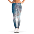 White Cloud Galaxy Space Print Women's Leggings