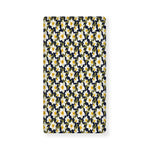 White Daffodil Flower Pattern Print Baby Crib Sheet