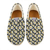 White Daffodil Flower Pattern Print Casual Shoes