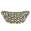White Daffodil Flower Pattern Print Fanny Pack