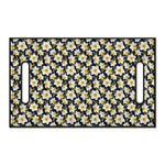 White Daffodil Flower Pattern Print Golf Cart Seat Cover