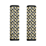 White Daffodil Flower Pattern Print Handle Covers
