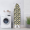 White Daffodil Flower Pattern Print Ironing Board Cover