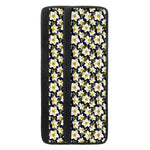 White Daffodil Flower Pattern Print Refrigerator Handle Covers