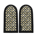White Daffodil Flower Pattern Print Skillet Handle Cover