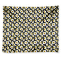 White Daffodil Flower Pattern Print Tapestry