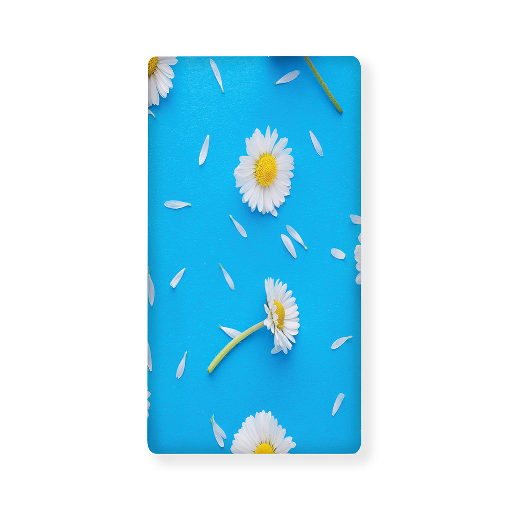White Daisy Flower Print Baby Crib Sheet