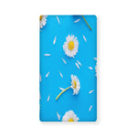 White Daisy Flower Print Baby Crib Sheet