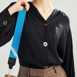 White Daisy Flower Print Bag Strap